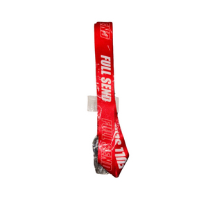 Men's Full Send Red White One Size Lanyard Key Card Holder